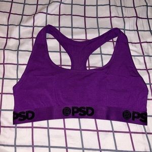 nwot psd purple sports bra size xl in womens